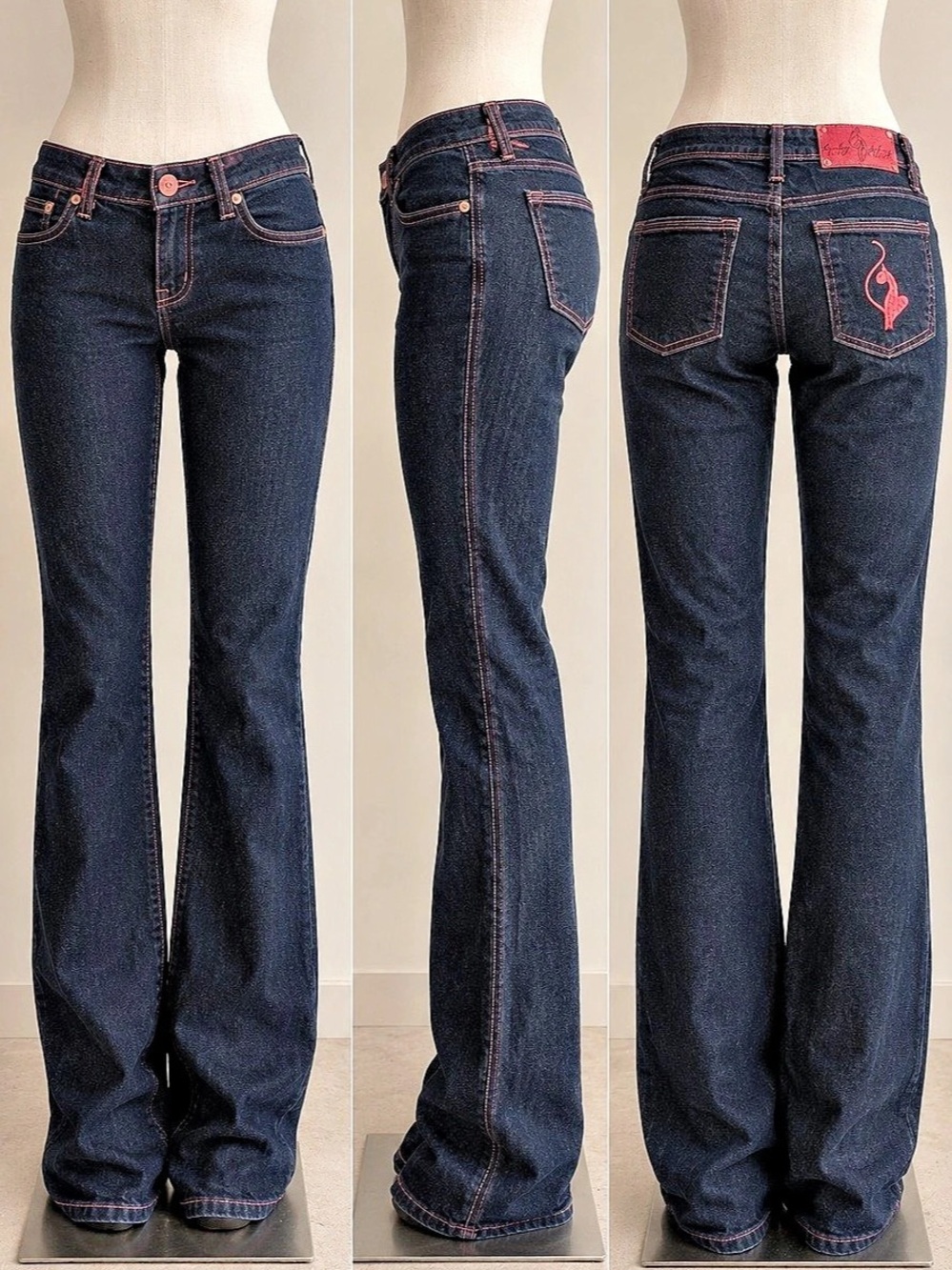 Vintage Baby Phat Flare Jeans in Blue Waist 9 Like New